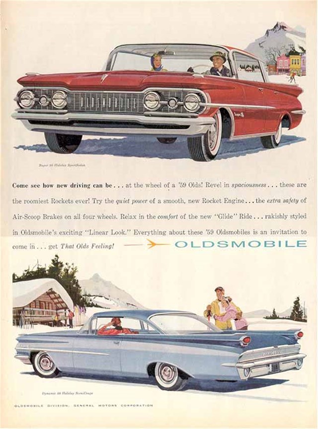 Oldsmobile Super 88 1959 #523 publicidad impresa