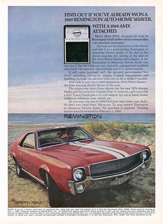 AMC AMX 1969 #805 publicidad impresa