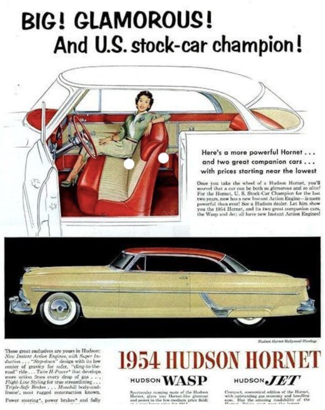 Advertising of Hudson Hornet 1954 #1166