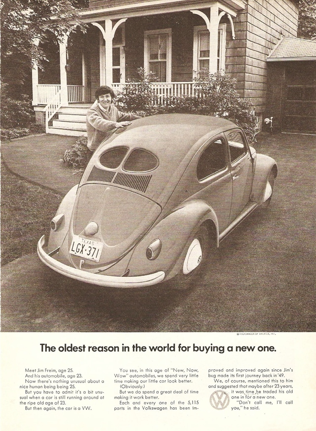 Volkswagen Sedan 1950 #1261 publicidad impresa