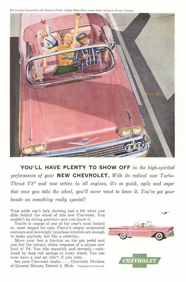 Chevrolet Impala 1958 #494 publicidad impresa