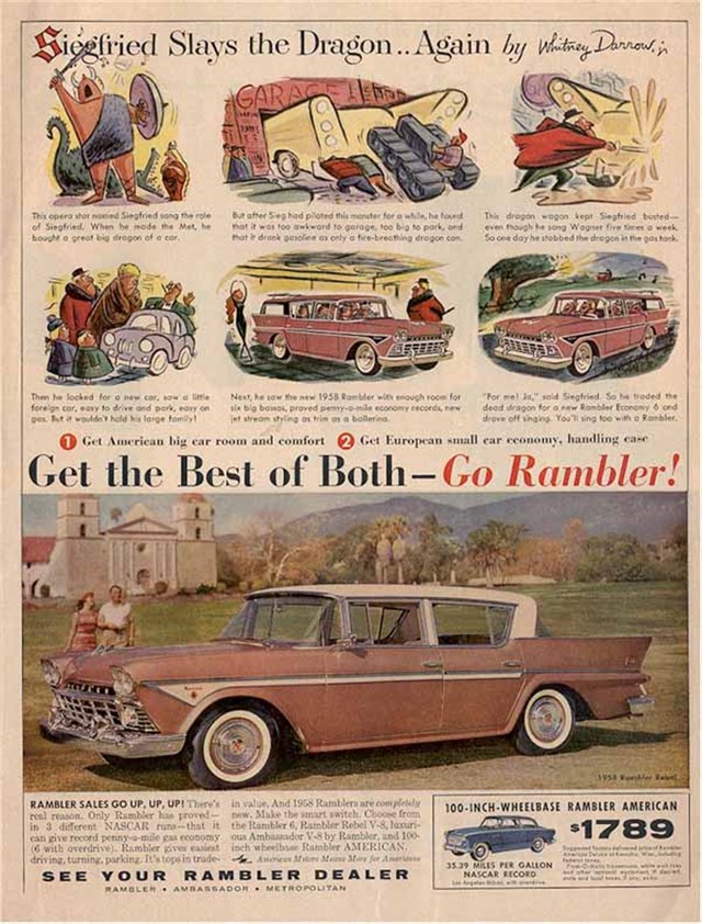 Nash Rambler 1958 #524 publicidad impresa