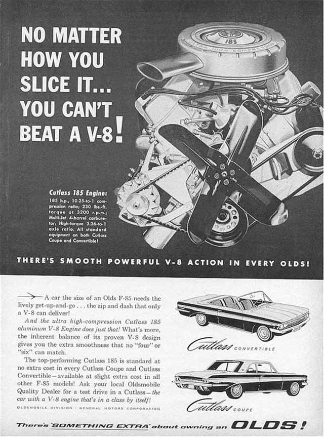 Oldsmobile Cutlass 1962 #706 publicidad impresa