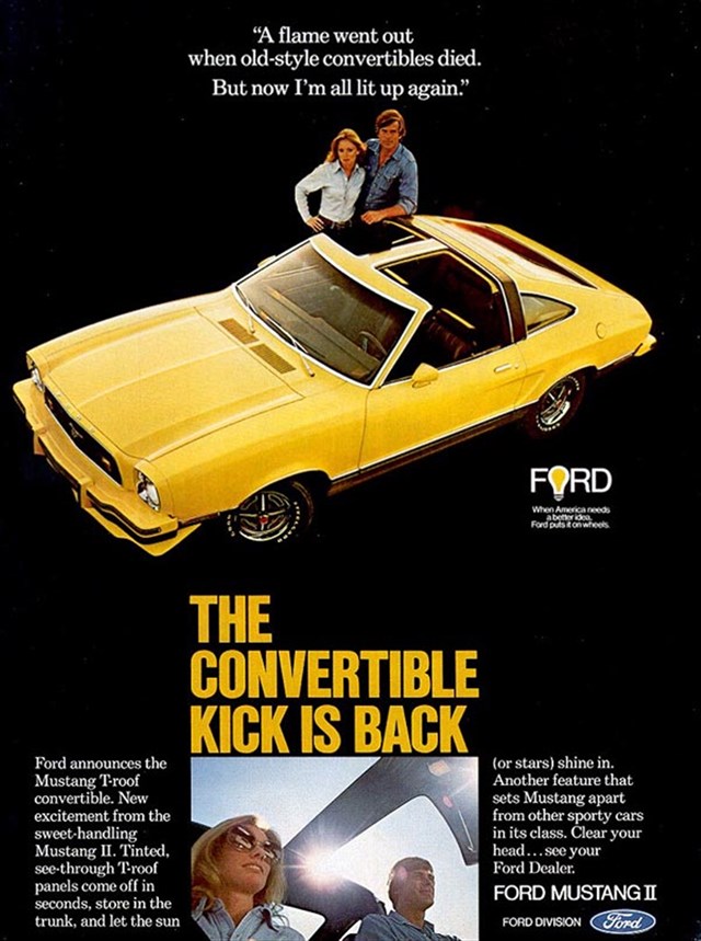 Ford Mustang 1977 #1103 publicidad impresa