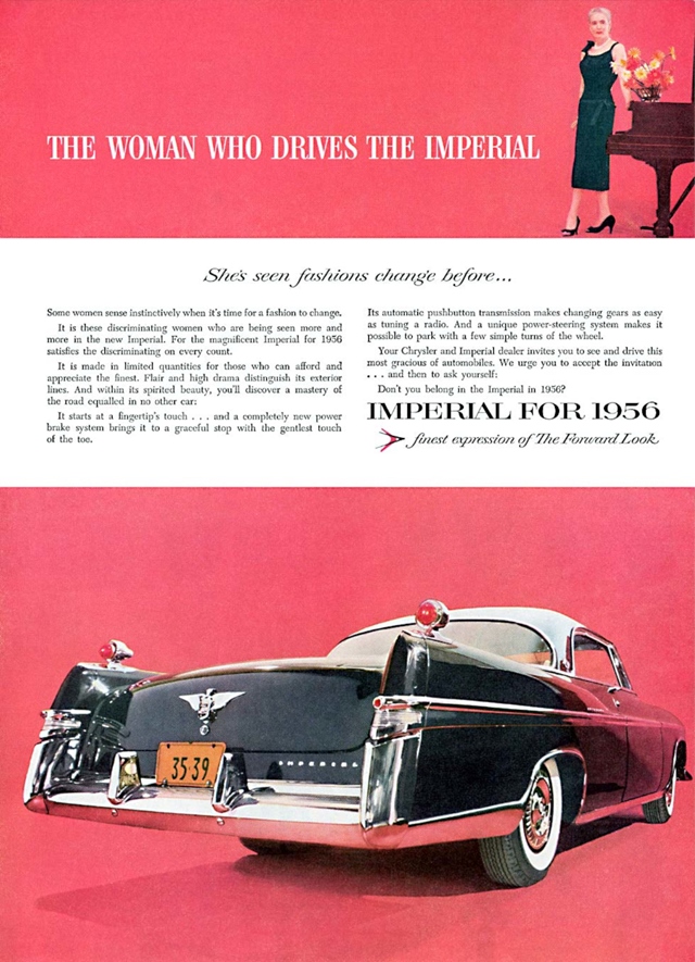 Advertising of Chrysler Imperial 1956 #1167