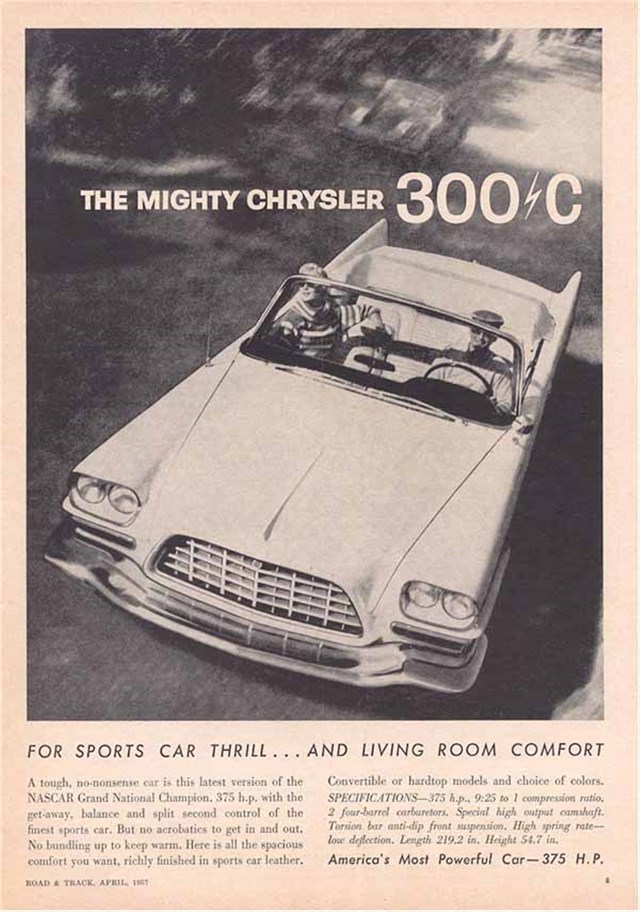 Chrysler 300 1957 #395 publicidad impresa
