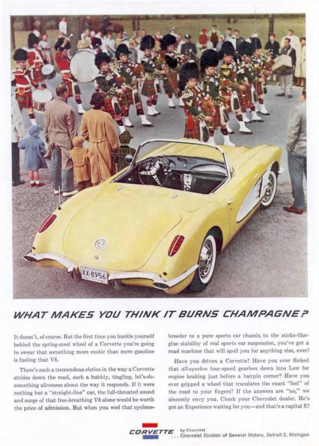 Chevrolet Corvette 1959 #495 publicidad impresa