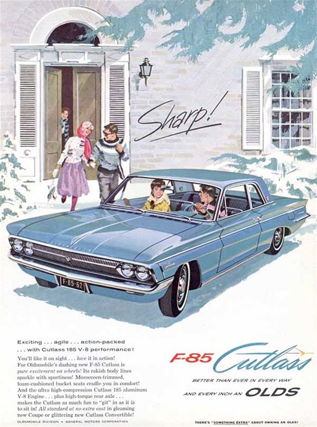 Oldsmobile Cutlass 1962 #707 publicidad impresa