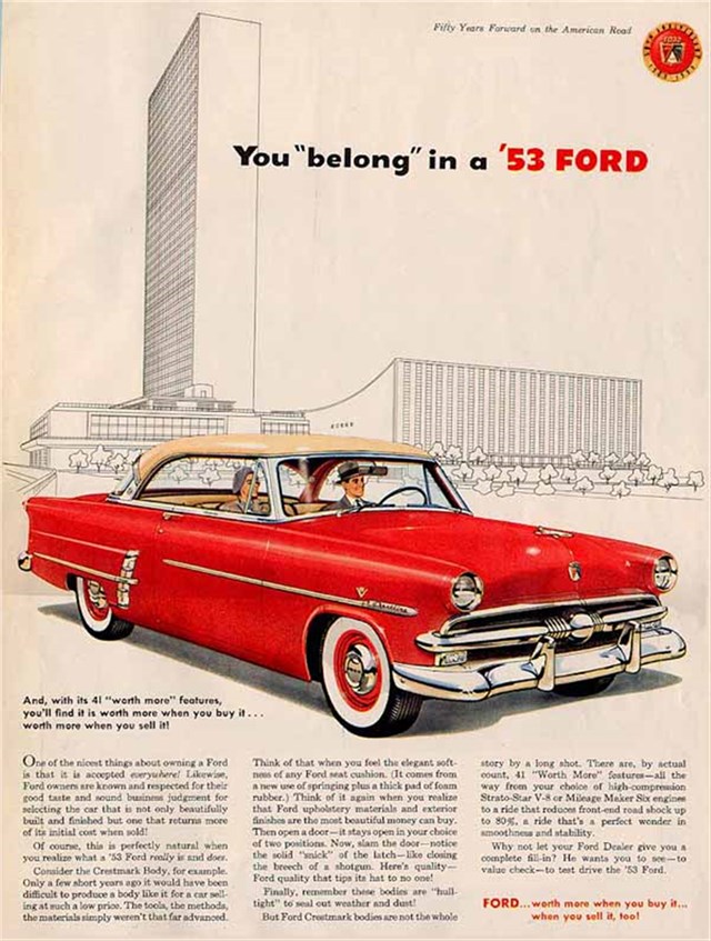 Ford Varios 1953 #198 publicidad impresa