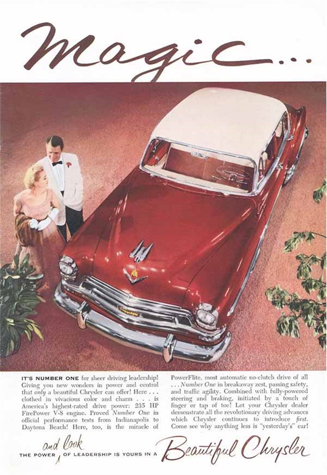 Chrysler New Yorker 1954 #396 publicidad impresa