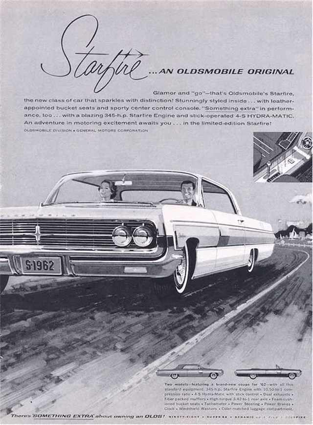 Oldsmobile Startfire 1962 #708 publicidad impresa