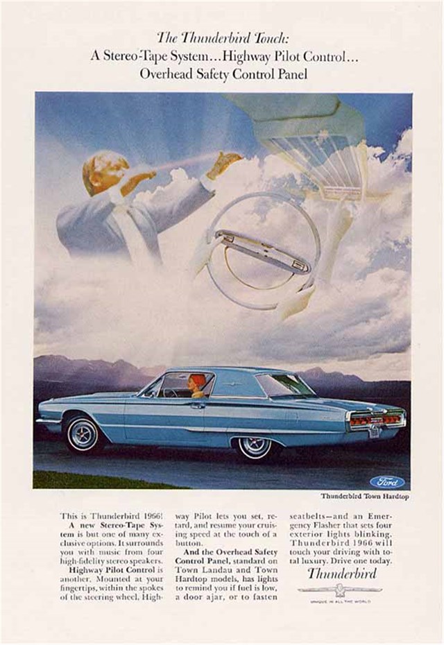 Ford Thunderbird 1966 #1008 publicidad impresa