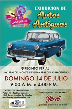 Exhibición de Autos Antiguos en la Feria de las Flores Chicoloapan 2019