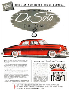 Ahora conduce como nunca antes... con el nuevo y espectacular DeSoto Fire Dome 8