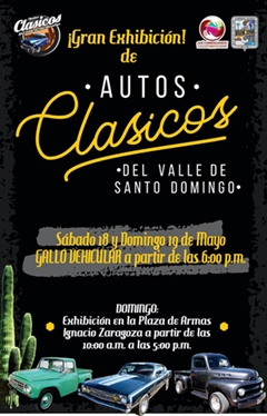 Gran Exhibición de Autos Clasicos y Antiguos Clásicos en el Valle De Santo Domingo 2019
