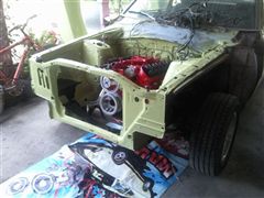 la restauración de mi maverick 289 - MONTADA DEL MOTOR