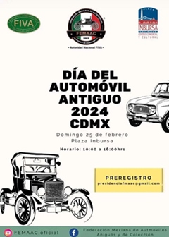 Día del Automóvil Antiguo CDMX
