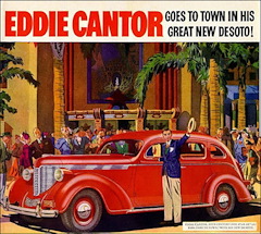 Eddie Cantor va a la ciudad en su gran nuevo DeSoto