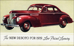 El nuevo DeSoto para 1939 ... Lujo a bajo precio