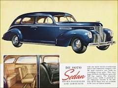 1939 DeSoto Sedan para siete pasajeros y limusina