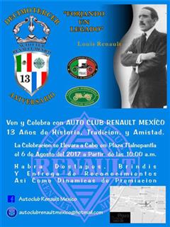 Decimo Tercer Aniversario Moto Club Renault México