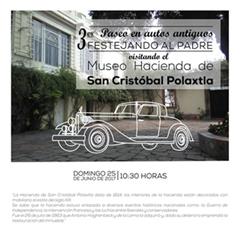 3er Paseo en autos antiguos festejando al padre. Visitando la Hacienda San Cristobal Polaxtla