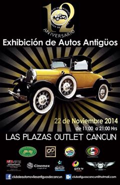 Exhibición de Autos Antiguos Cancún