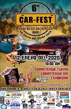 6o Car Fest, Sain Alto, Zacatecas