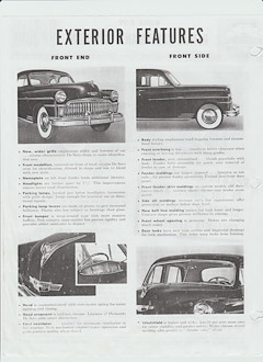 Características exteriores del DeSoto de 1949