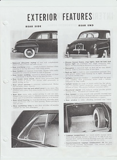 Características exteriores del DeSoto de 1949