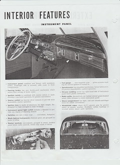 Características interiores del DeSoto de 1949