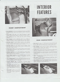 Características interiores del DeSoto de 1949