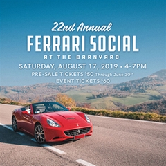 Ferrari Social at The Barnyard 2019