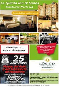 25 Aniversario Museo del Auto y del Transporte de Monterrey - La Quinta Inn & Suites