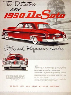 El distintivo nuevo estilo DeSoto de 1950 y líder en desempeño