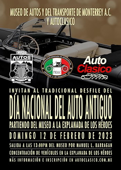 Desfile Monterrey Día Nacional del Auto Antiguo