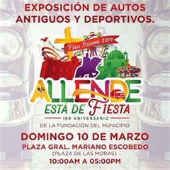 Exposición de Autos Antiguos y Deportivos Allende 2019