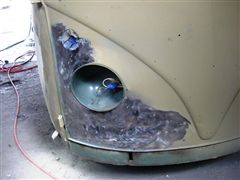 COMBI VW 1966 - ARREGLANDO GOLPES