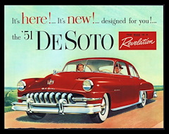 Ya está aquí... es nuevo... ¡diseñado para ti!... el DeSoto '51