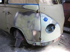 COMBI VW 1966 - ARREGLANDO GOLPES