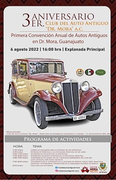 3er Aniversario Club Del Auto Antiguo Dr. Mora A.C.