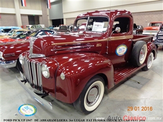 2016 McAllen International Car Fest - Club de Autos Clásicos y Antiguos de Reynosa | Ford Pick Up, 1947, Abraham Loera. 3er Lugar. Categoría: Fat Fender Truck
