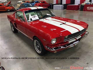 2016 McAllen International Car Fest - Club de Autos Clásicos y Antiguos de Reynosa | Mustang Fastback 1965, Esteban Miñoz. 3er Lugar. Categoría: Mustang 64-73 Modified
