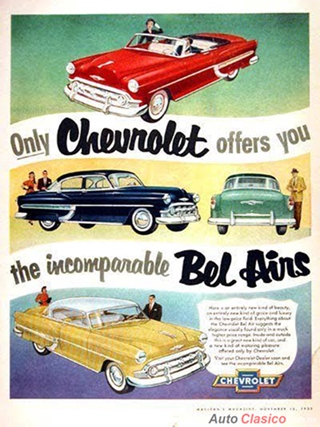 Defensas Chevrolet Belair 1953-54 Y 57