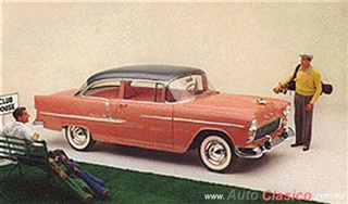 Chevrolet 1955 | Bel Air Sedan dos puertas, Shadow Gray – Coral