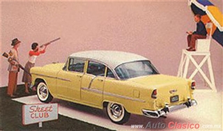 Chevrolet 1955 | Bel Air Sedan cuatro puertas, India Ivory – Harvest Gold