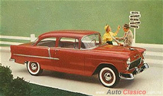 Chevrolet 1955 | 210 Sedan dos puertas, Copper Maroon