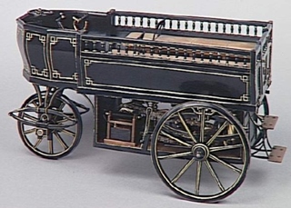 Progreso Tecnológico del Automóvil 1478-1886 | 1863 Carruaje de tres ruedas de Etienne Lenoir motor monocilíndrico
