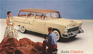 Chevrolet 1955 | 210 Vagoneta cuatro puertas, Autumn Bronze-Shoreline Beige