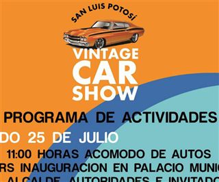 San Luis Potosí Vintage Car Show - Activity Program | 